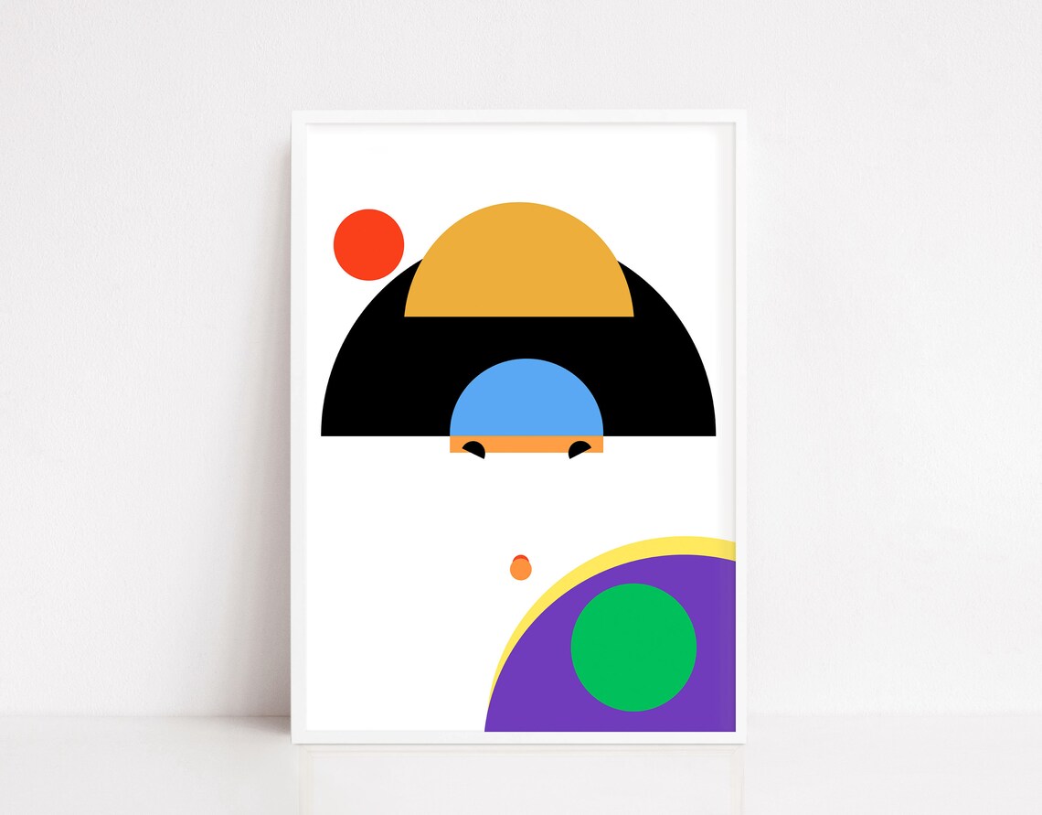 Ikko Tanaka Vintage Japanese Exhibition Poster