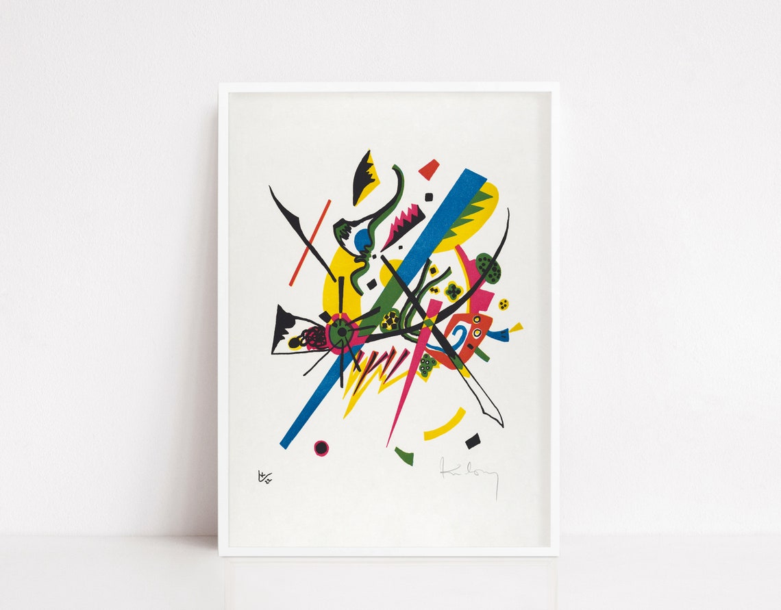 Wassily Kandinsky Small Worlds I Vibrant Abstract Geometric Poster