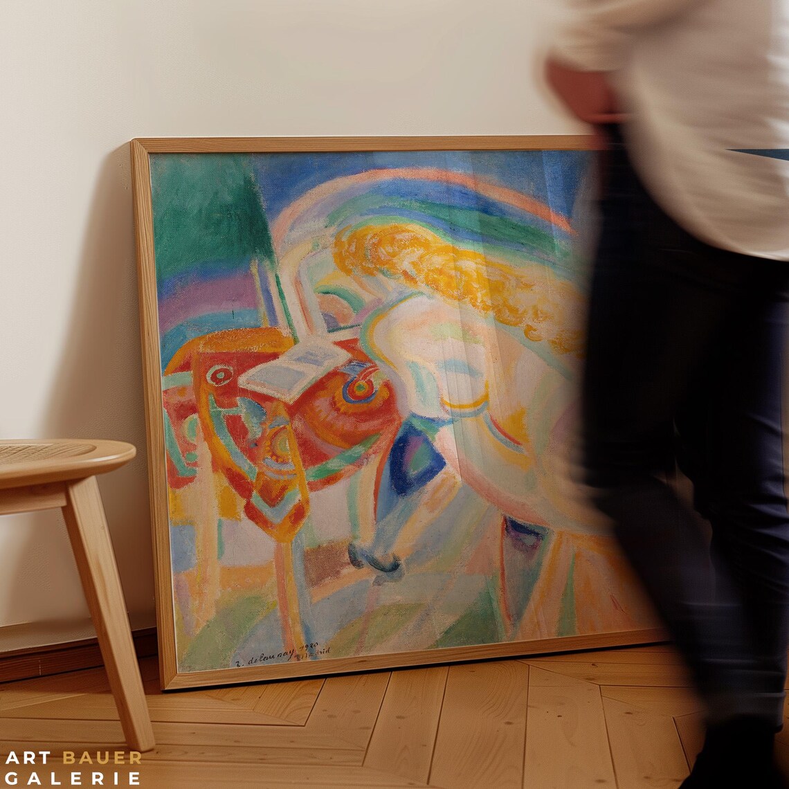 Robert Delaunay Femme Nue Lisant Nude Reading Abstract Color Discs Poster - Image 2