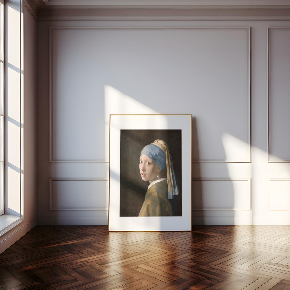 Vermeer Girl With Pearl Earring Blue Turban Iconic Portrait Classic Poster - Image 4