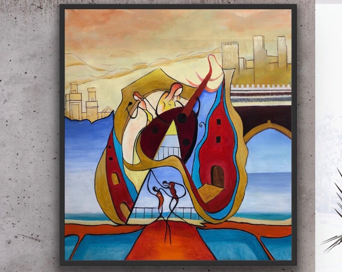 Abstract Painting, Contemporary Abstract Wall Art - Image 2