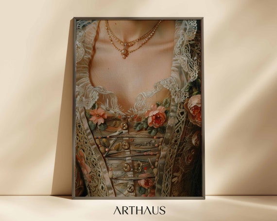 Dark Academia Decor Regency Wall Art Vintage Portrait Alter Art Eclectic Print Moody Decor Antique