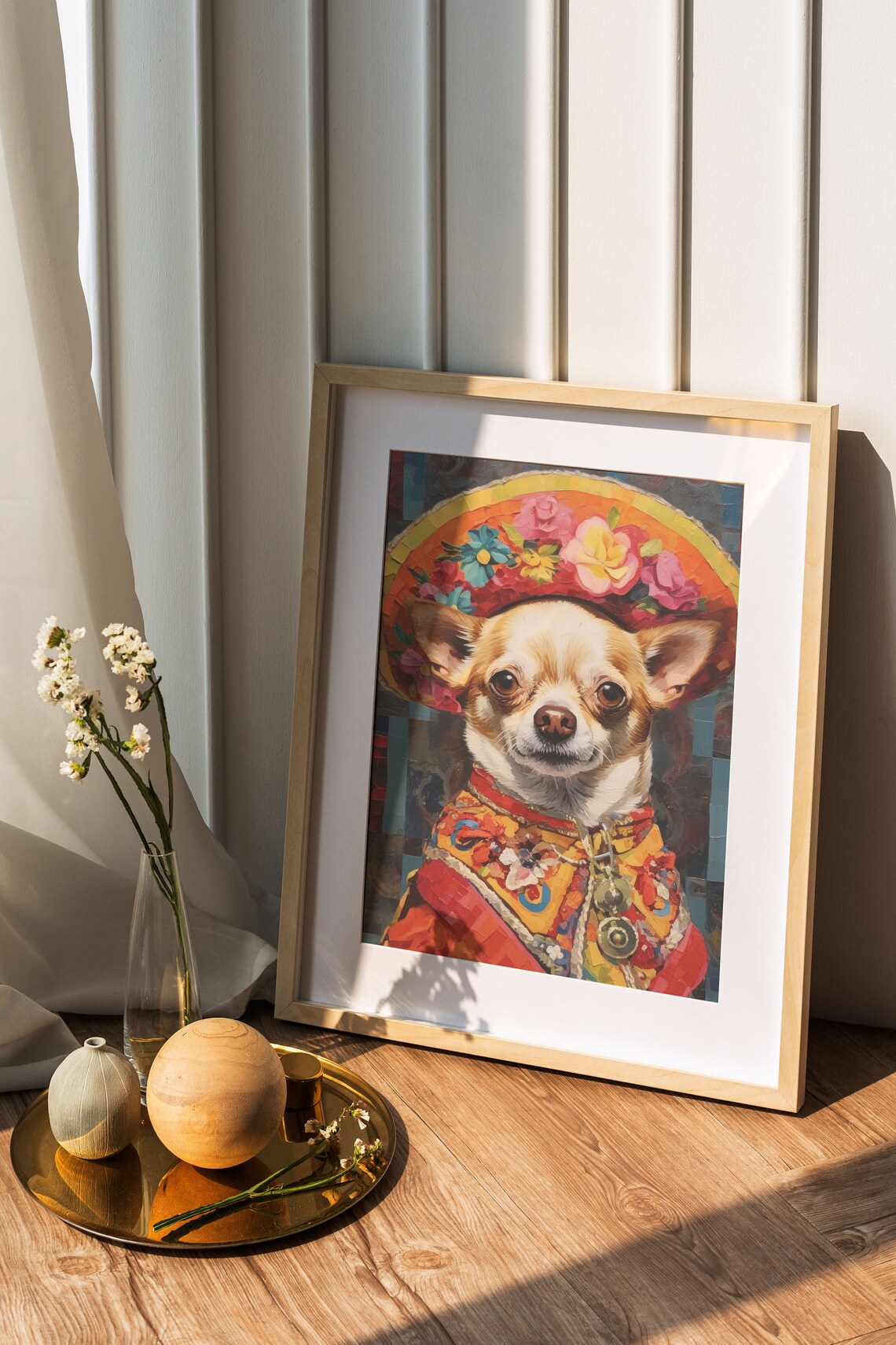 Mexican Chihuahua Painting Art Print, Dog Wall Decor - Image 3