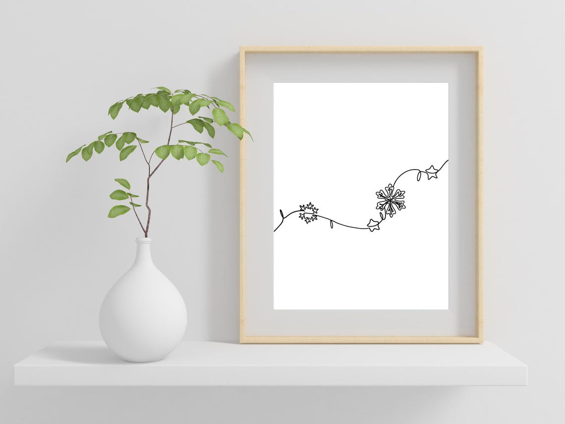 Snowflake Line Art - Image 2