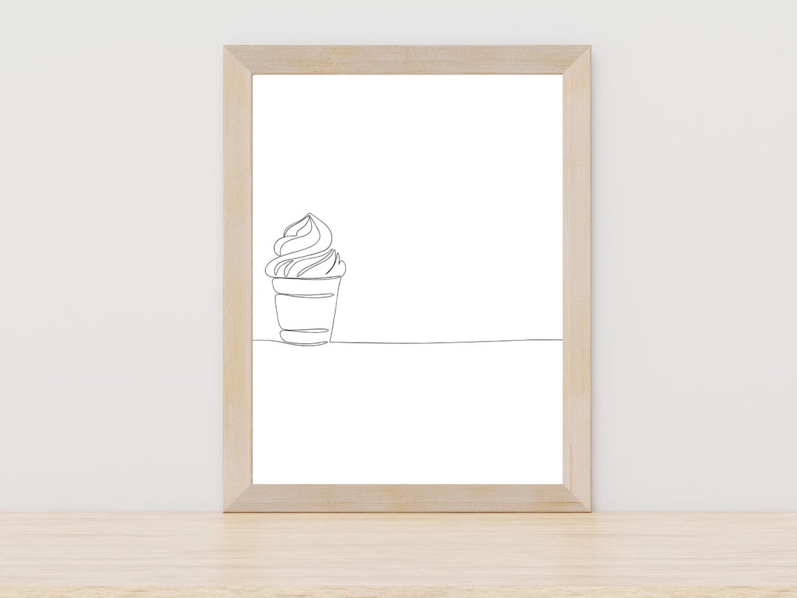 Ice Cream Line Art