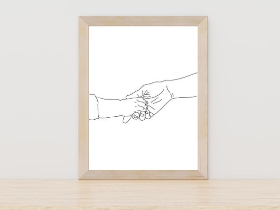 Mom And Baby Nursery Line Art Print Minimalist Nursery Art Print Mother And Child Line Art Baby Room Decor Print Gift For New Mom Newborn
