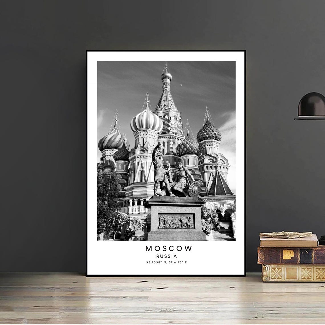 Russia Moscow Red Square Minimalist Travel Poster - Image 2