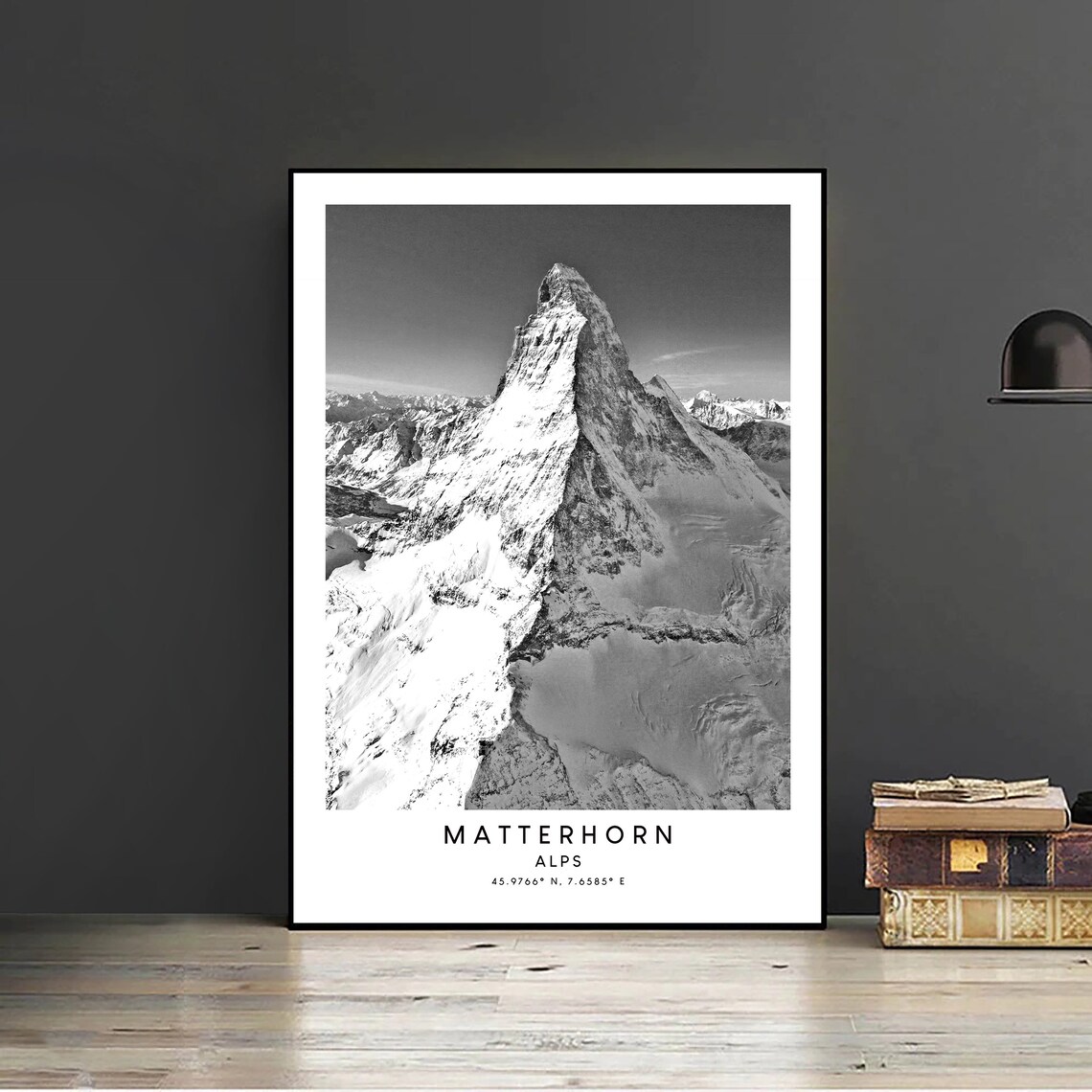 Matterhorn Mountain, Minimalist Travel Art Print - Image 2