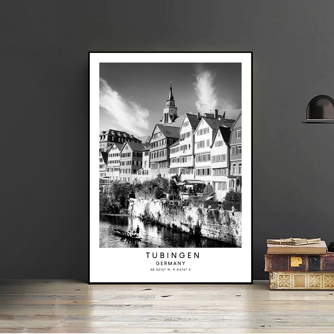 Tbingen Travel Print Tubingen Wall Art Minimalist Tubingen Art Print Tubingen City Poster Tubingen Germany Print Tubingen Gift Poster - Image 2