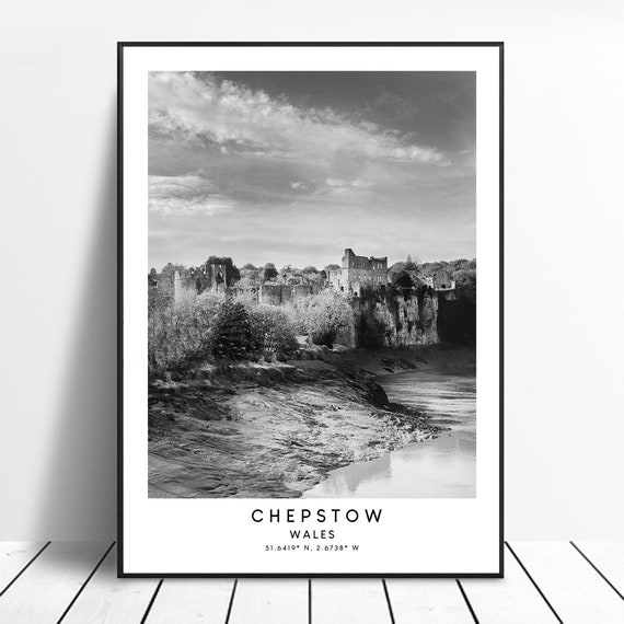 Chepstow Minimalist Travel Poster, Chepstow Wales