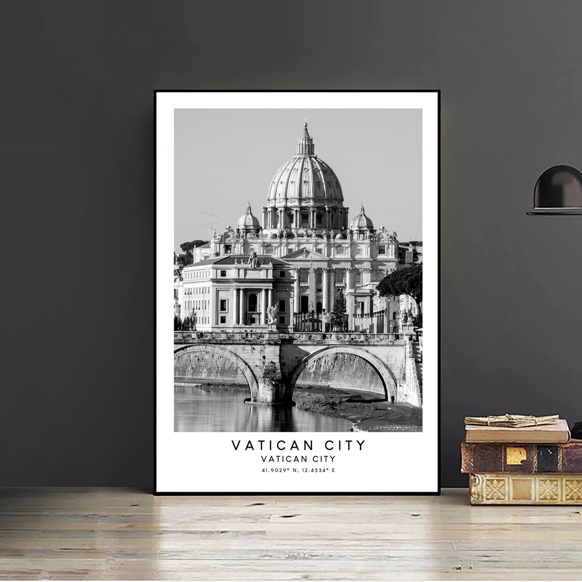 Vatican City Travel Print, Minimalist Landmark Poster - Image 2