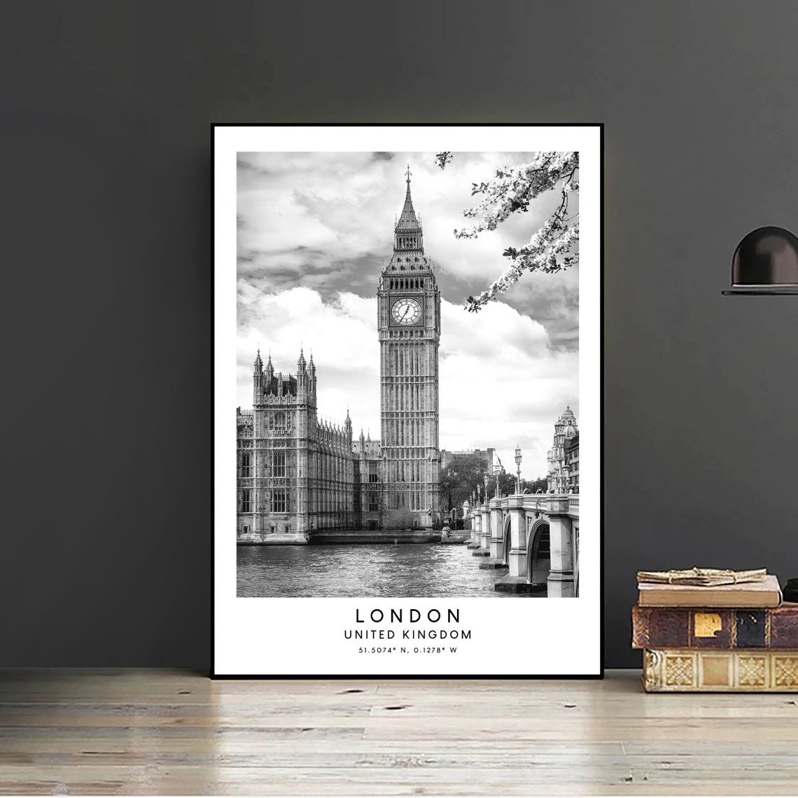 Big Ben London Minimalist Travel Poster, United Kingdom