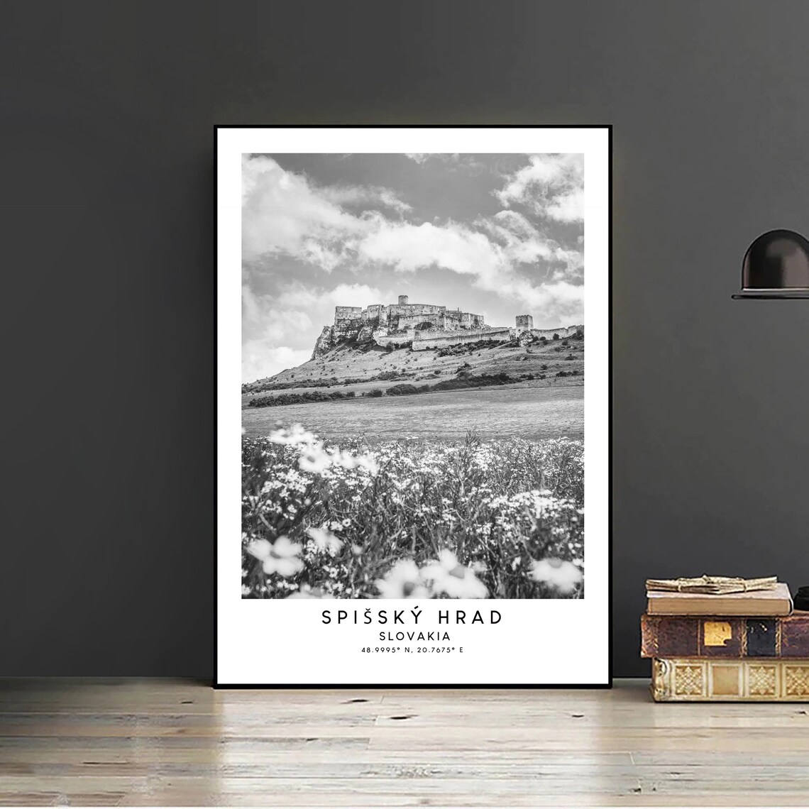 Spi Castle Minimalist Art Print, Slovakia Landmark - Image 2