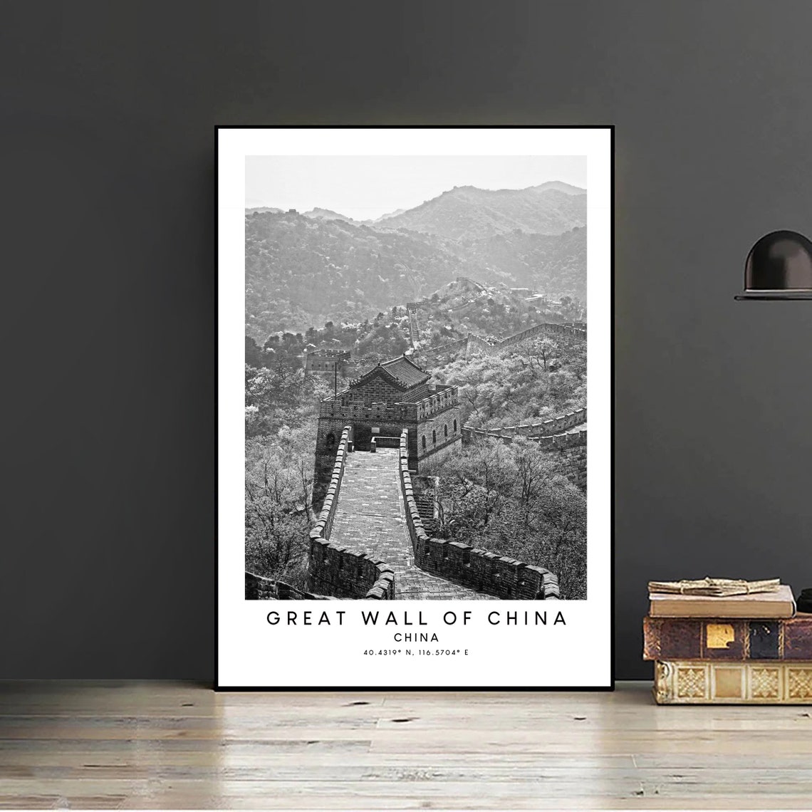 Great Wall Of China Minimalist Art Print - Image 2