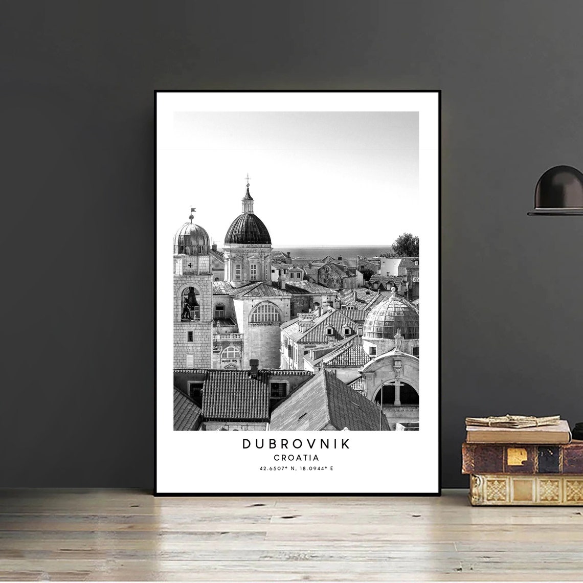 Dubrovnik Croatia Minimalist Travel Art Print - Image 2