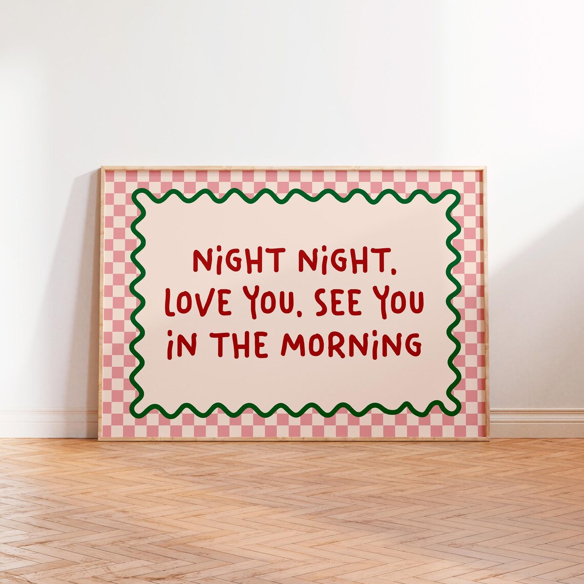 Night Night, Love You, See You in the Morning Art Print - Image 2