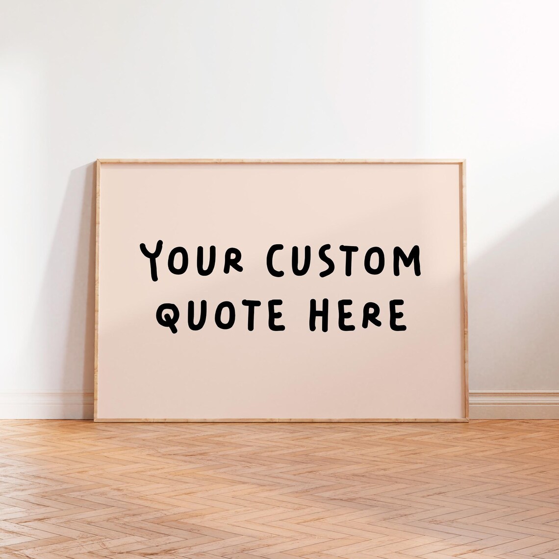 Personalised Text Typography Art Print, Custom Quote - Image 2
