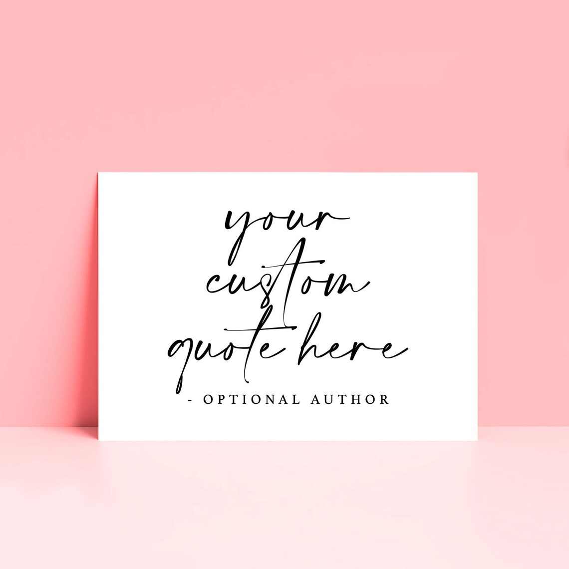 Personalised Typography Quote Art Print, Custom Text - Image 2