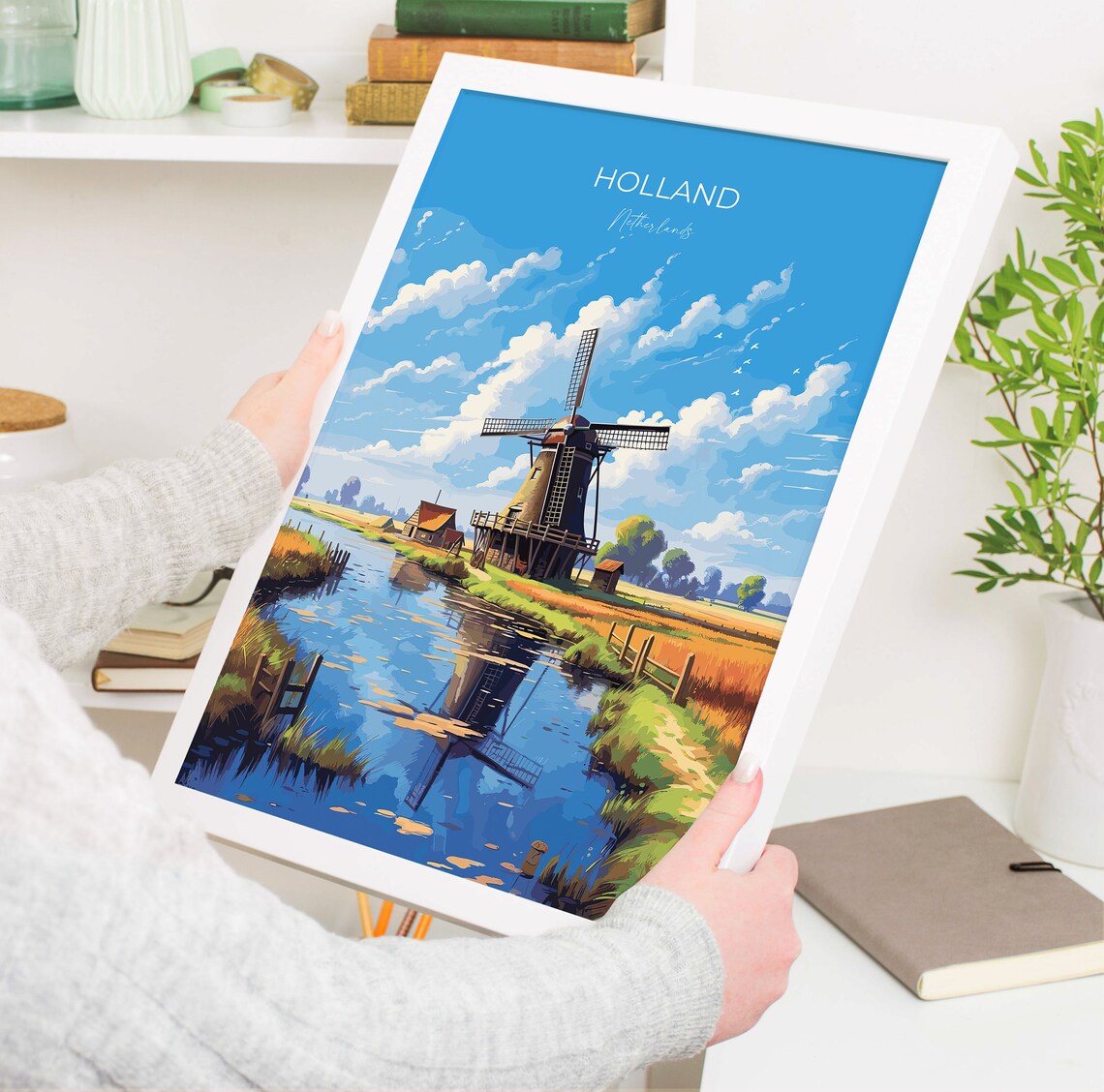 Holland Travel Poster, Netherlands Travel Art Print - Image 5