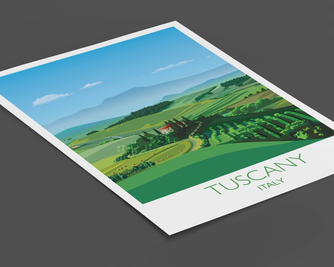 Tuscany Travel Poster, Italy Travel Print - Image 2