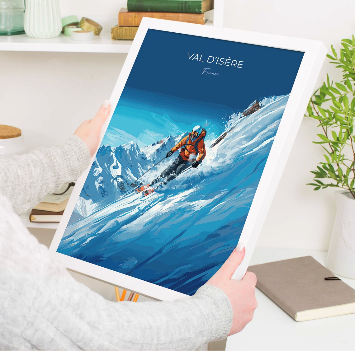 Val Disere Vintage Ski Travel Poster, Art Print - Image 5