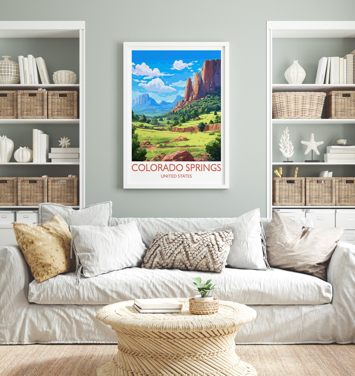 Colorado Springs Red Rocks Garden of the Gods Vista Travel Poster - Image 4