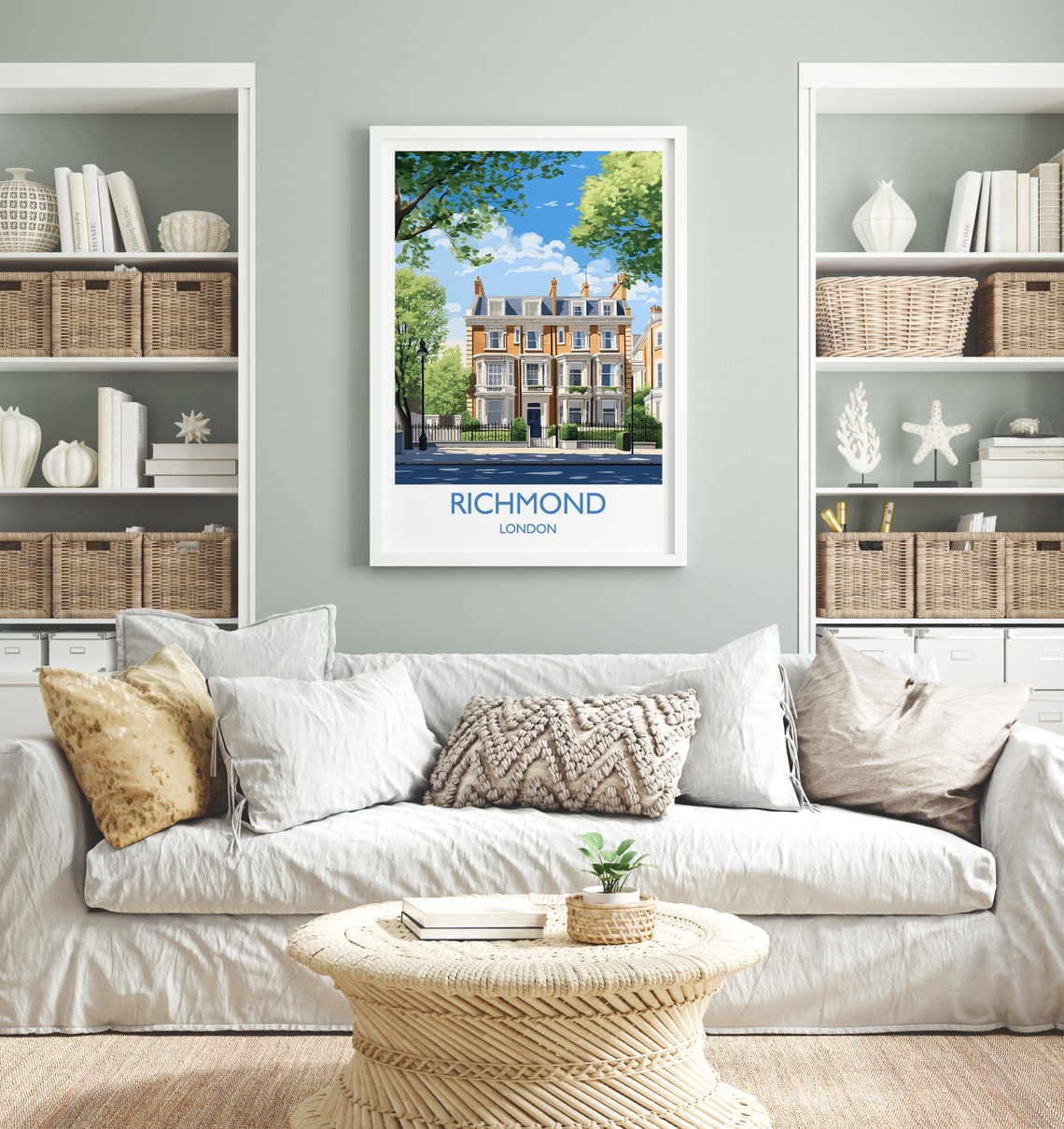 Richmond Travel Poster Travel Print Of Richmond London Poster Richmond Gift Richmond Art London Art Uk Travel Gift - Image 4