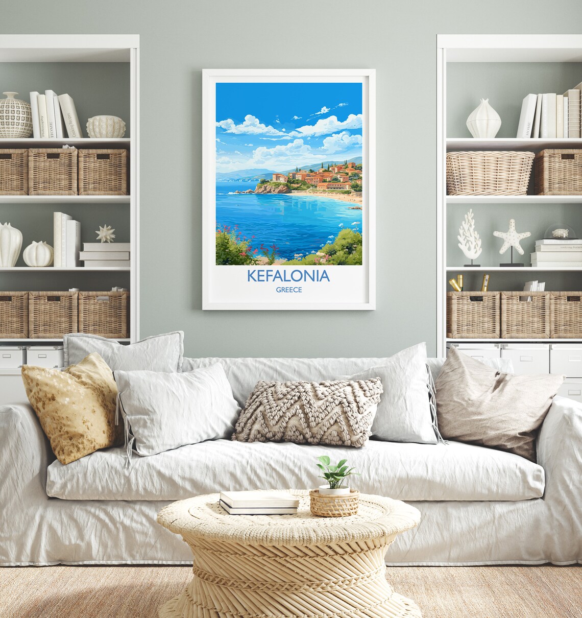 Kefalonia Travel Poster, Greece Place Print - Image 4