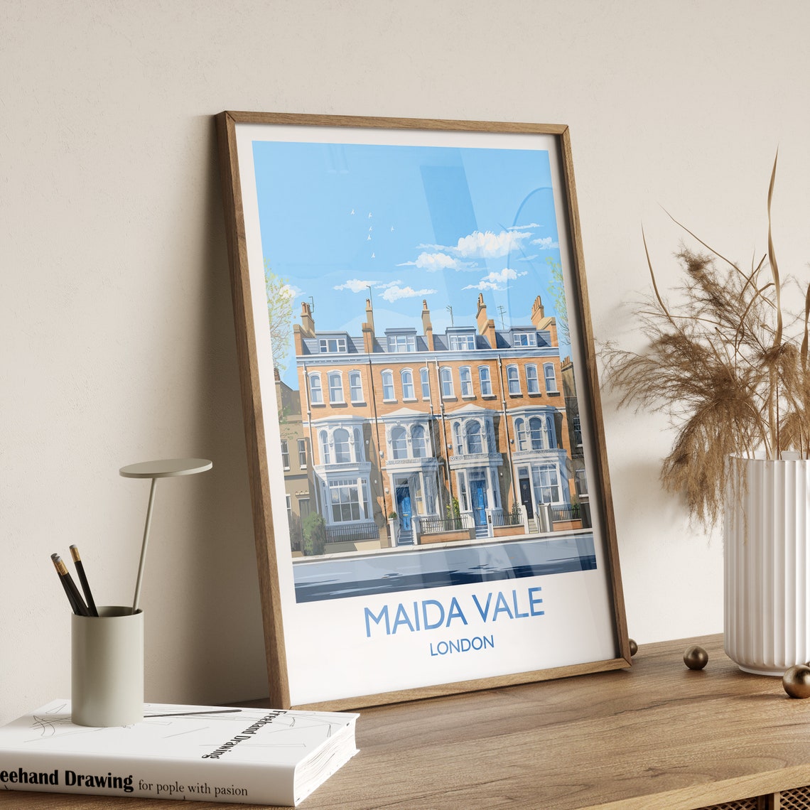 Maida Vale Travel Poster Travel Print Of Maida Vale London Poster Maida Vale Art Gift London Art Lovers Uk Travel Gift - Image 2