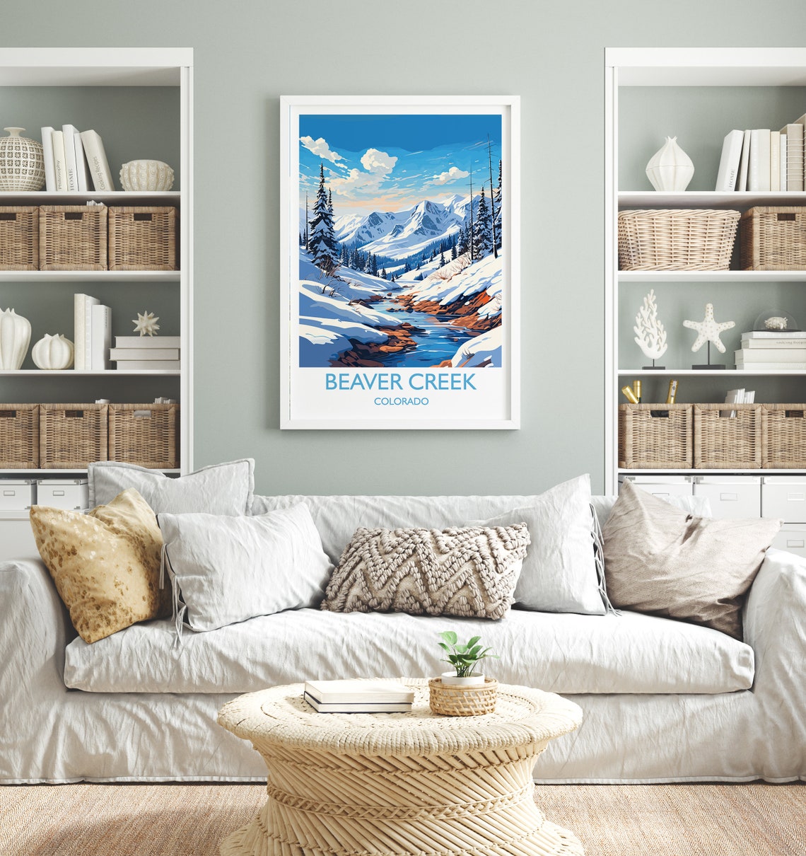 Beaver Creek Travel Poster Wall Art Travel Print Of Beaver Creek Colorado Usa Beaver Creek Art Lovers Gift - Image 4
