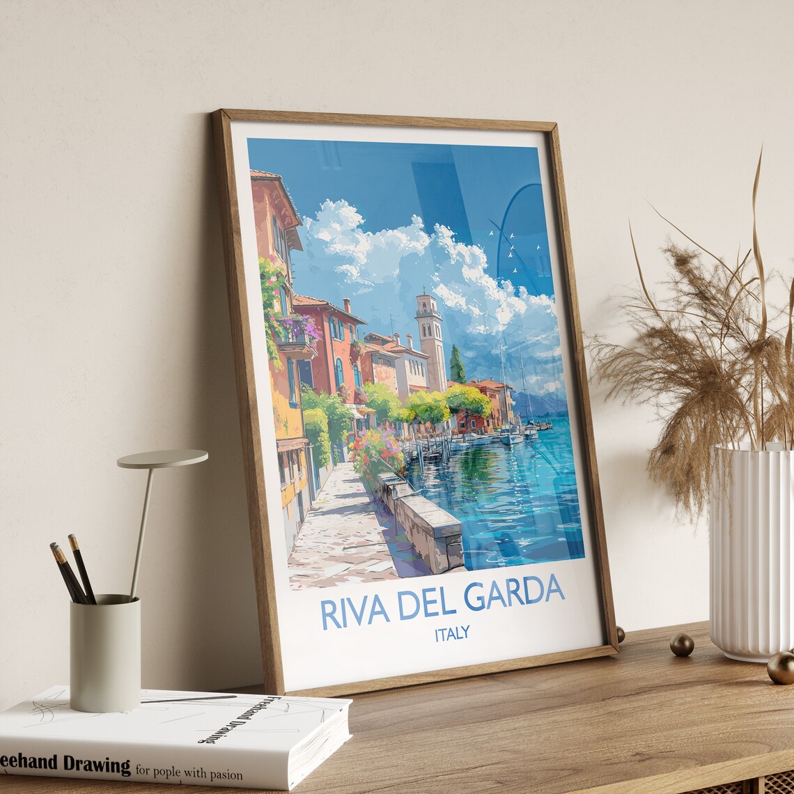 Riva Del Garda Travel Poster, Italian Lakes Art Print - Image 2