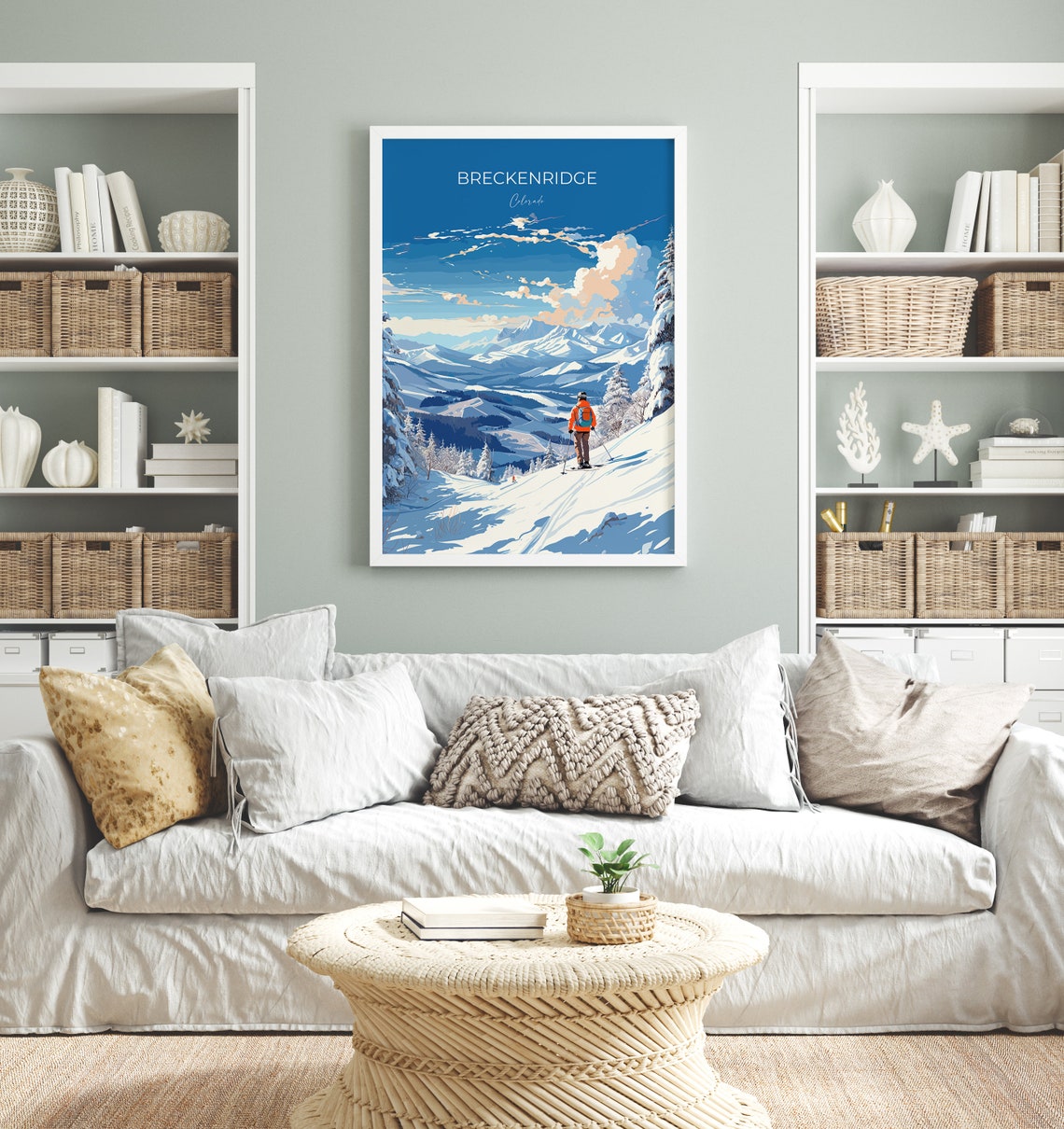 Breckenridge Travel Poster Wall Art Travel Print Of Breckenridge Colorado Usa Breckenridge Art Lovers Gift - Image 4