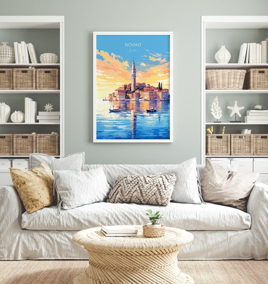 Rovinj Travel Poster, Croatia Travel Art Print - Image 3