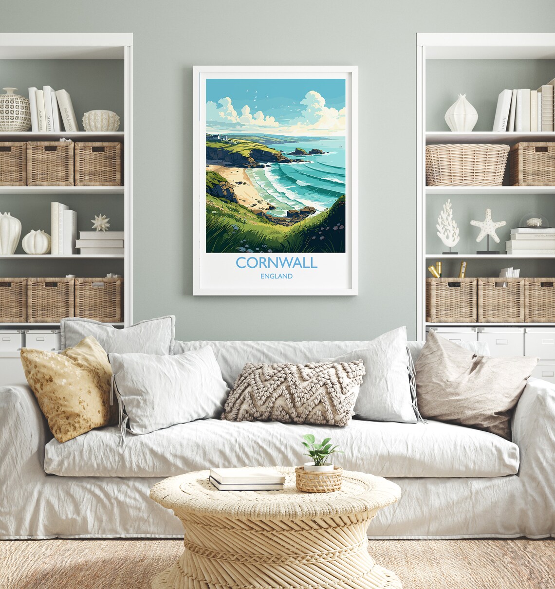 Cornwall Travel Poster, England Travel Poster - Image 4
