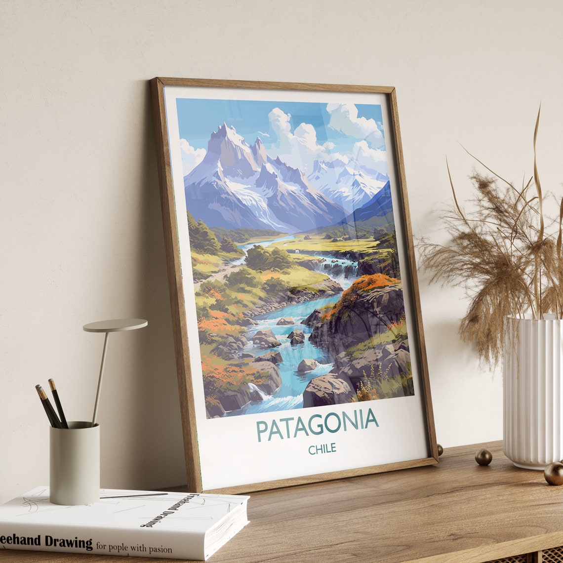 Patagonia Travel Print Travel Poster Of Patagonia Chile South America Patagonia Gift - Image 3