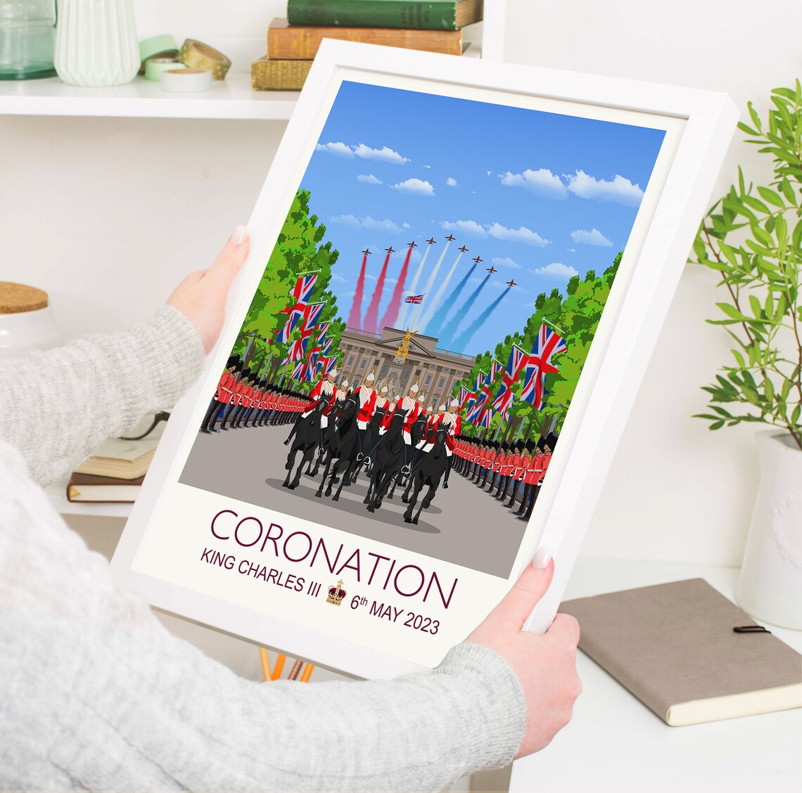 London Coronation Poster, King Charles III Travel - Image 4