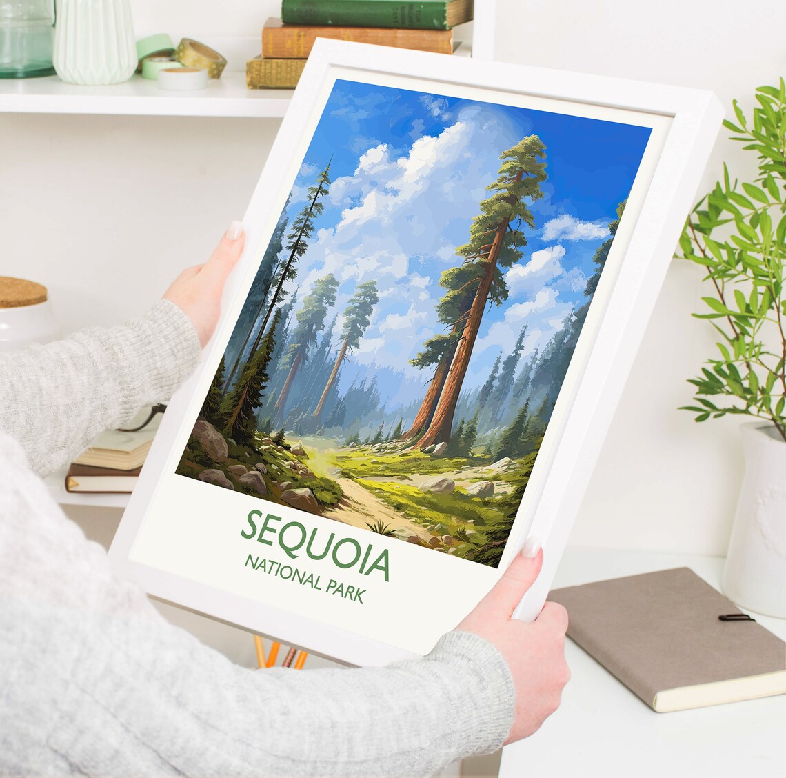 Sequoia National Park California Giant Redwood Trees Travel Poster - Image 5