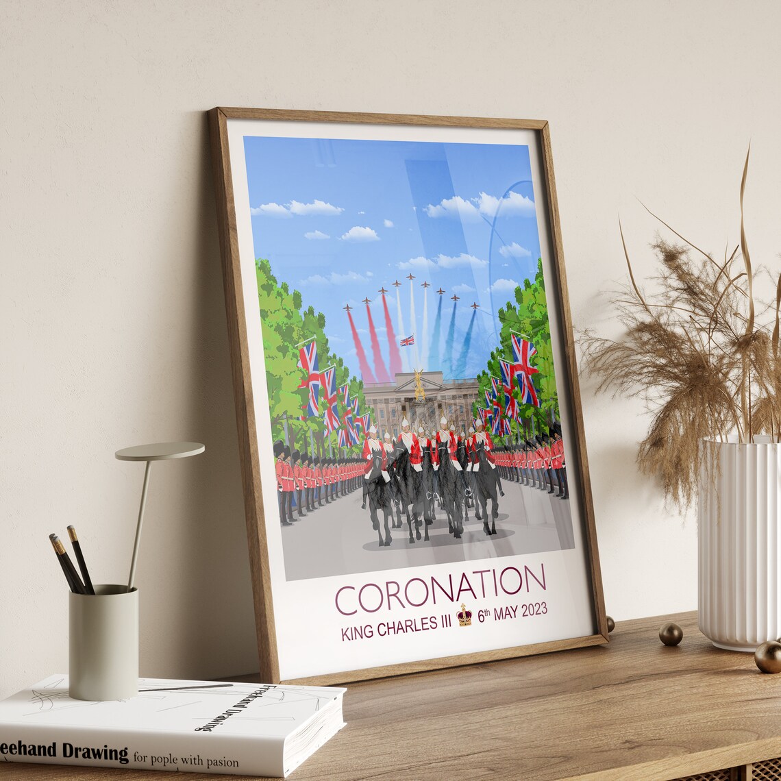 London Coronation Poster, King Charles III Travel - Image 5