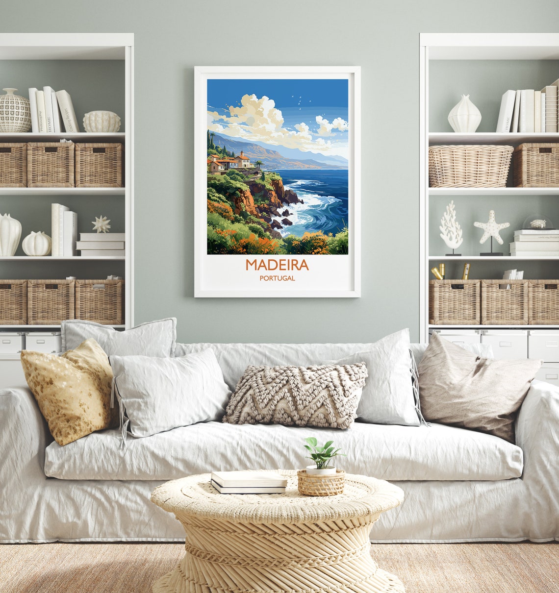 Madeira Travel Print Wall Art Travel Poster Of Madeira Madeira Art Print Portugal Wall Print Madeira Art Lovers Gift - Image 4