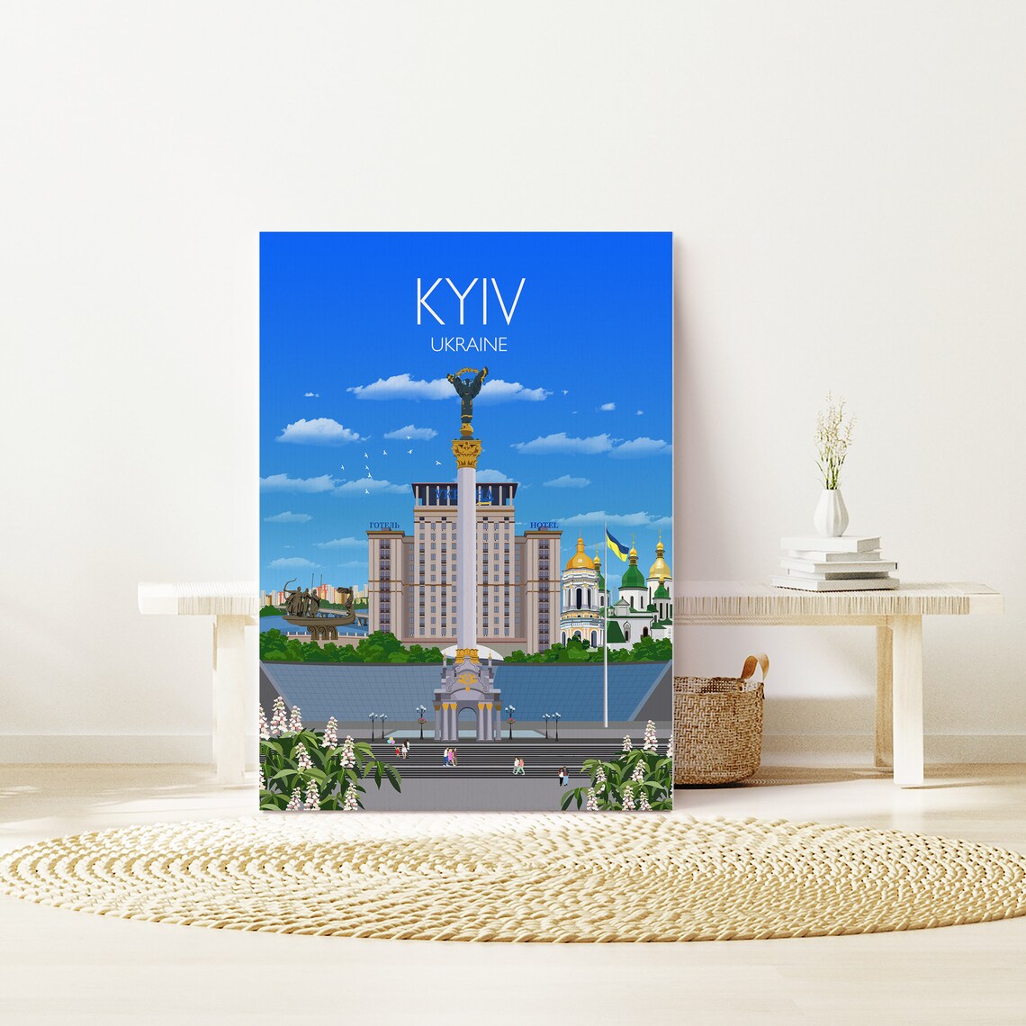 Kyiv Ukraine Travel Poster, Place Name Wall Art - Image 2