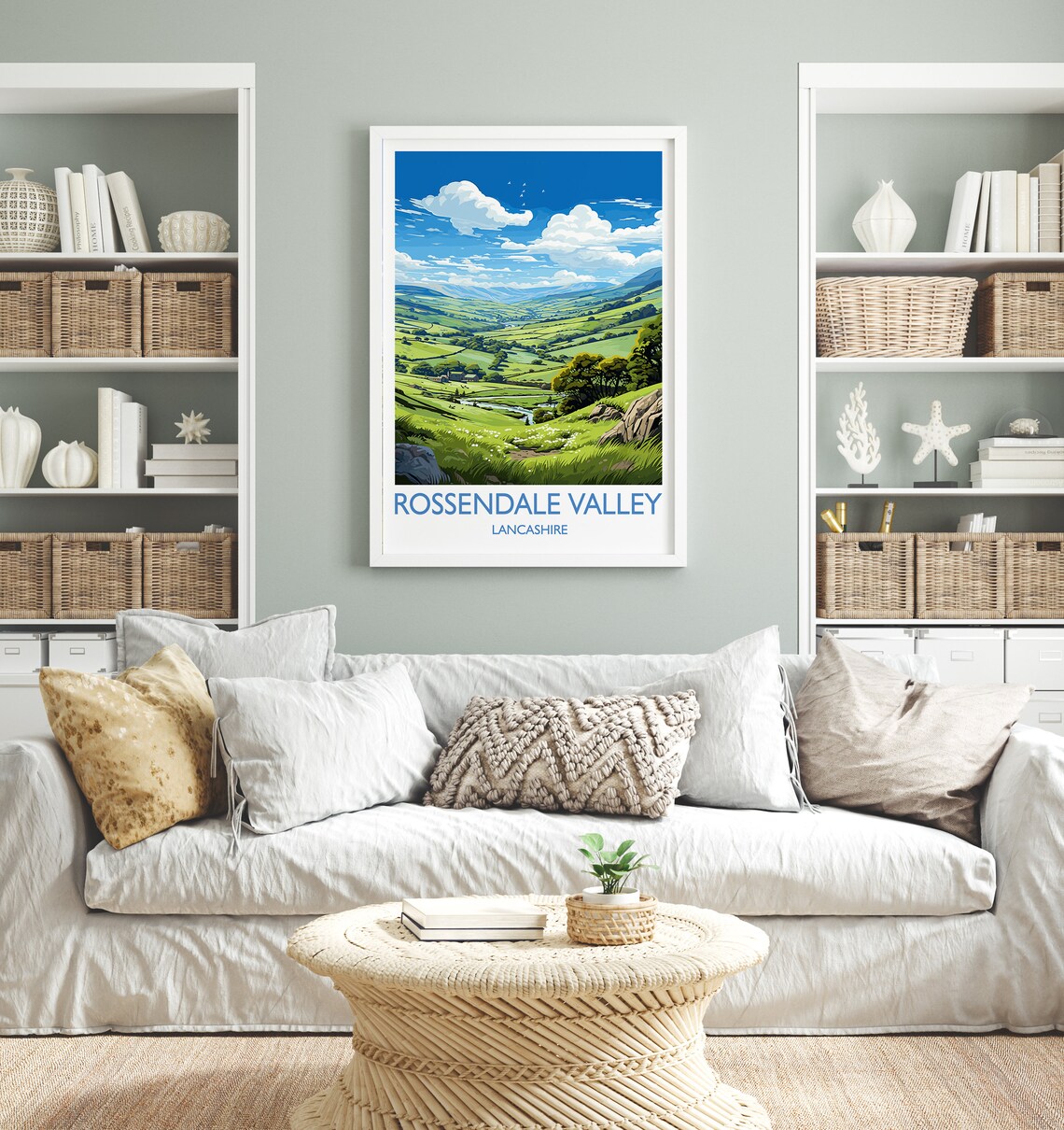 Rossendale Valley Travel Poster, English Countryside - Image 4