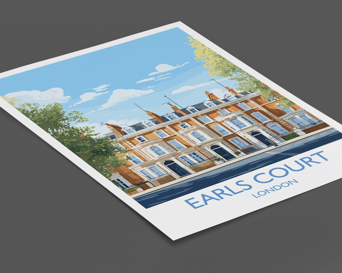 Earls Court Travel Poster, London Travel Print - Image 2
