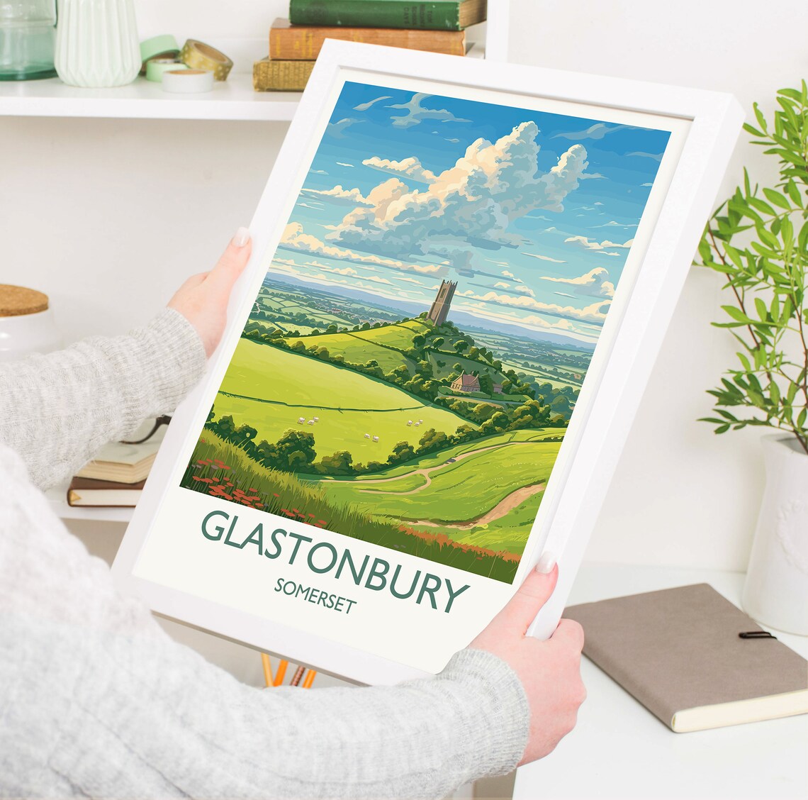 Glastonbury Travel Poster, Somerset England Poster Print - Image 5
