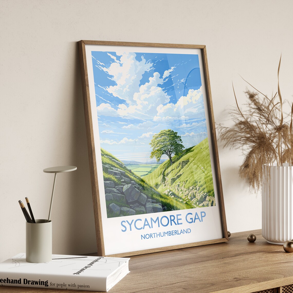 Sycamore Gap Travel Poster, Northumberland England - Image 3