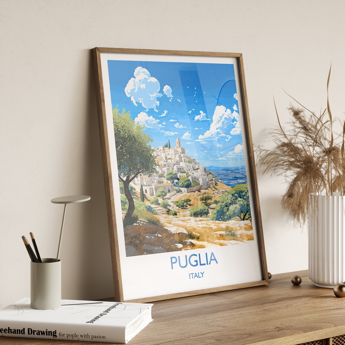 Puglia Travel Poster, Italy Art Lovers Gift - Image 2