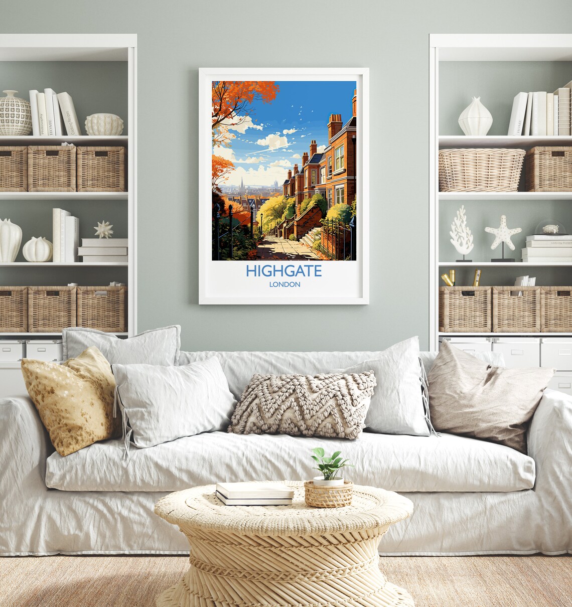 Highgate London Travel Poster, Vintage Travel Print - Image 4