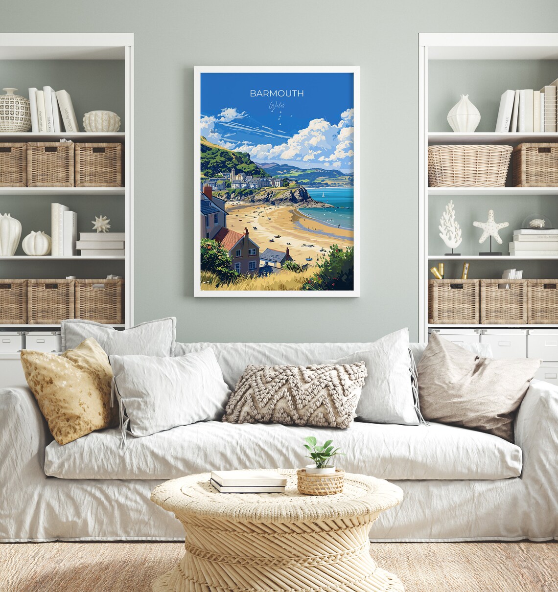 Barmouth Wales Coastal Town Seafront Golden Sands Bay Poster - Image 4