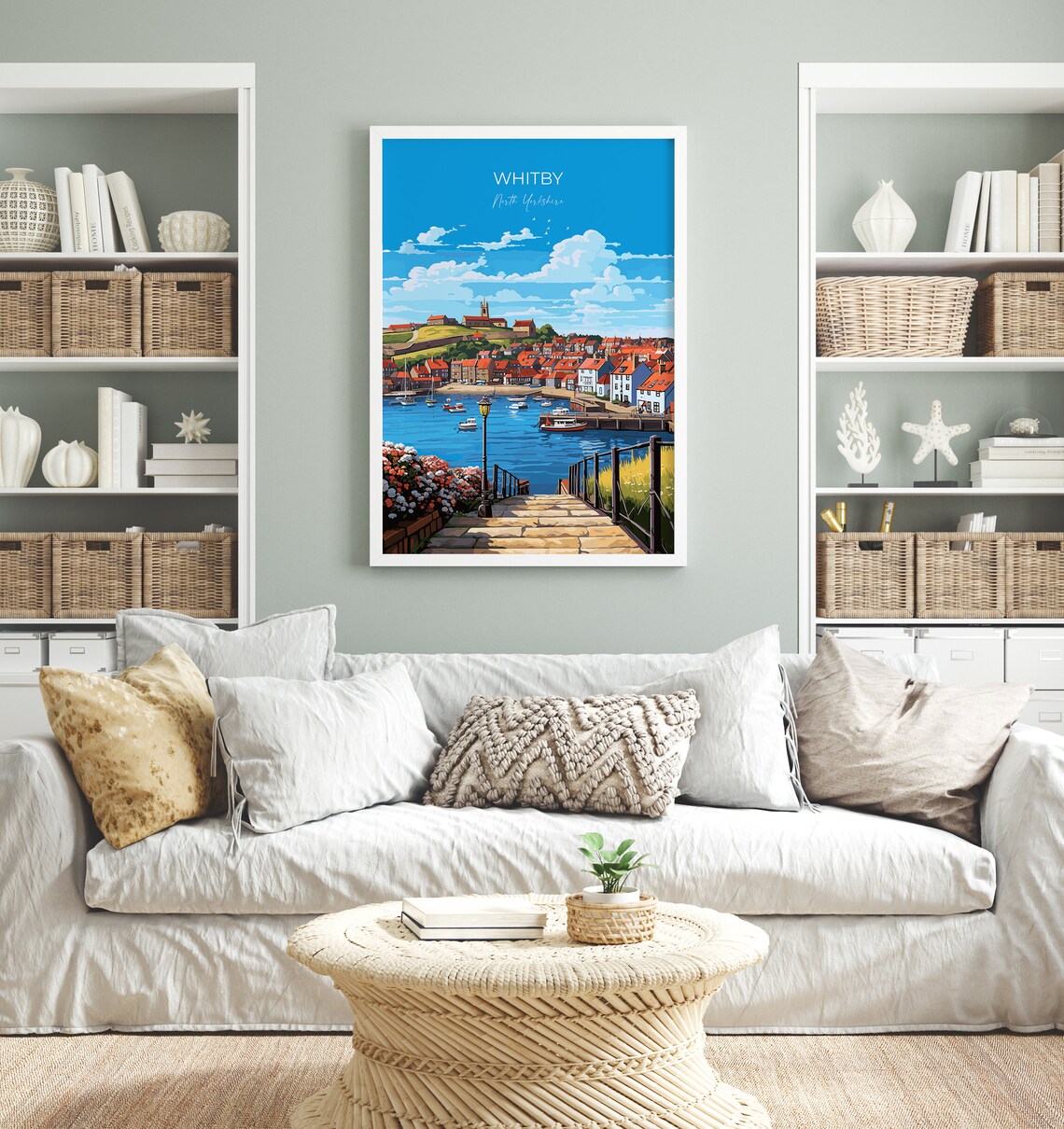 Whitby Travel Poster, North Yorkshire Art Print - Image 4