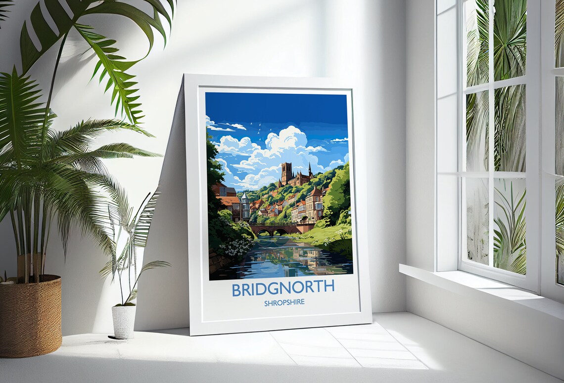 Bridgnorth Travel Poster, England Wall Art Print - Image 3