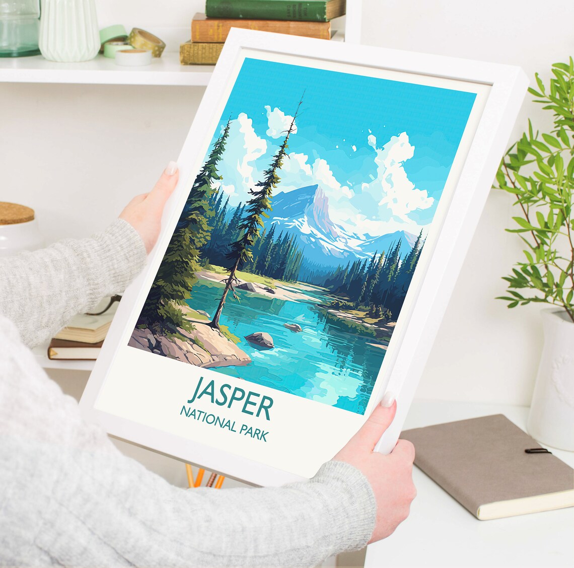 Jasper National Park Travel Poster, Canada Travel - Image 5